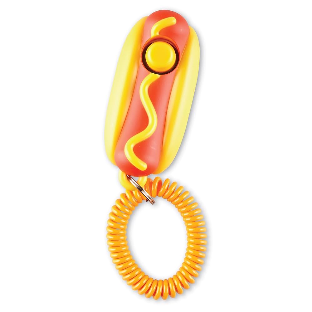 BRIGHTKINS SMARTY POOCH TRAINING CLICKER HOT-DOG
