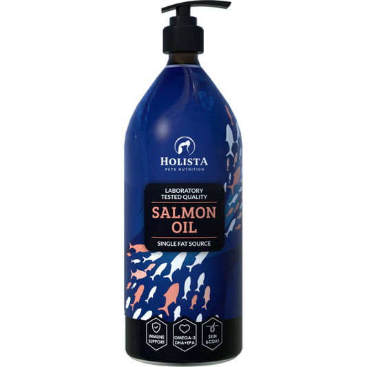 HOLISTA SALMON OIL 1000ML - NATURALNY OLEJ Z ŁOSOSIA ATLANTYCKIEGO