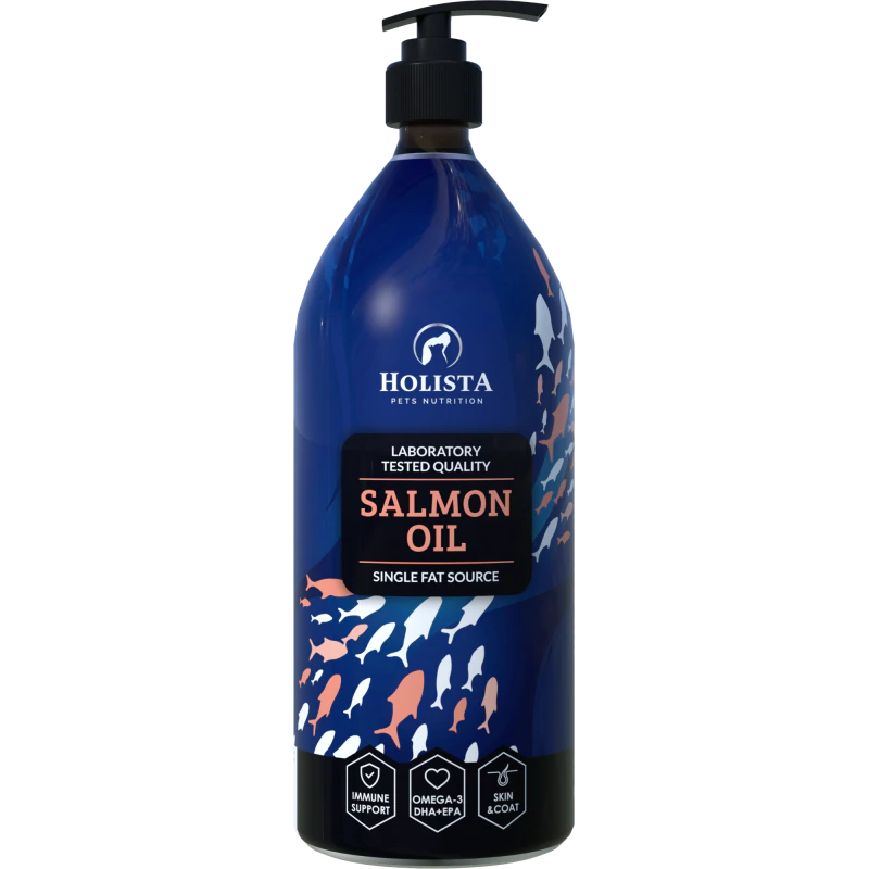 HOLISTA SALMON OIL 1000ML - NATURALNY OLEJ Z ŁOSOSIA ATLANTYCKIEGO