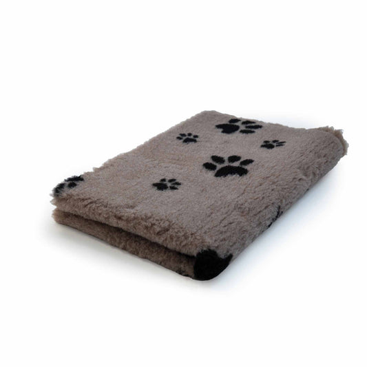 BUBA DRY BED 150X100CM BEŻ CZARNE ŁAPKI