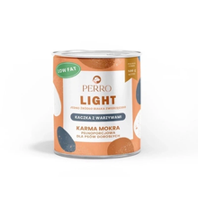 PERRO LIGHT MOKRA KARMA DLA PSA KACZKA Z WARZYWAMI 800G