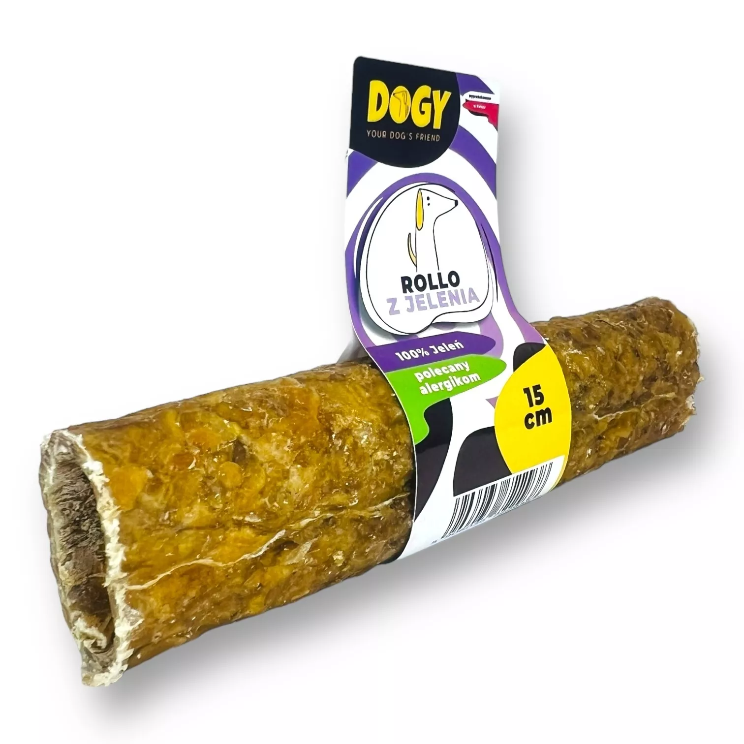 DOGY ROLLO Z JELENIA 15CM DLA PSA HIPOALERGICZNY