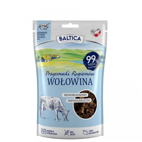 BALTICA SMAKI REGIONÓW PRZYSMAKI DLA PSA PÓŁMIĘKKIE WOŁOWE 80G