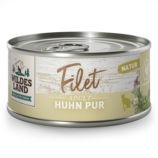 WILDES LAND CAT MOKRA KARMA DLA KOTA FILET HUHN ENTE 80G
