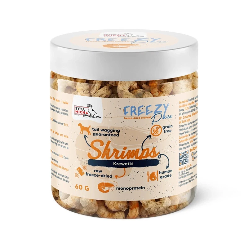 SYTA MICHA FREEZY PURE PRZYSMAKI DLA PSA LIO KREWETKI 60G