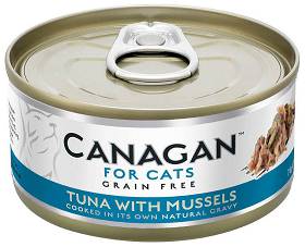 CANAGAN CAT CAN MOKRA KARMA KOT TUNA WITH MUSSELS 75G