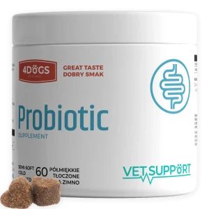 4DOGS VETSUPPORT PROBIOTIC FORMULA 180G - PROBIOTYK DLA PSÓW