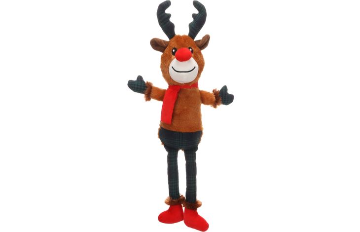 FLAMINGO CHRISTMAS TOY JEFFRA REINDEER BROWN 25X11X50CM