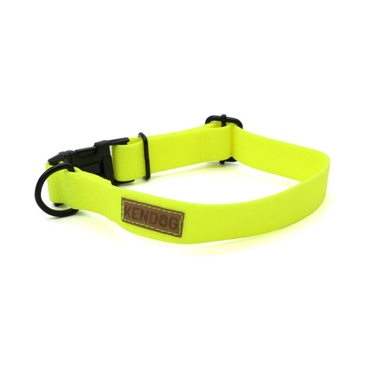 KENDOG OBROŻA DLA PSA PVC/TPU YELLOW NEON S