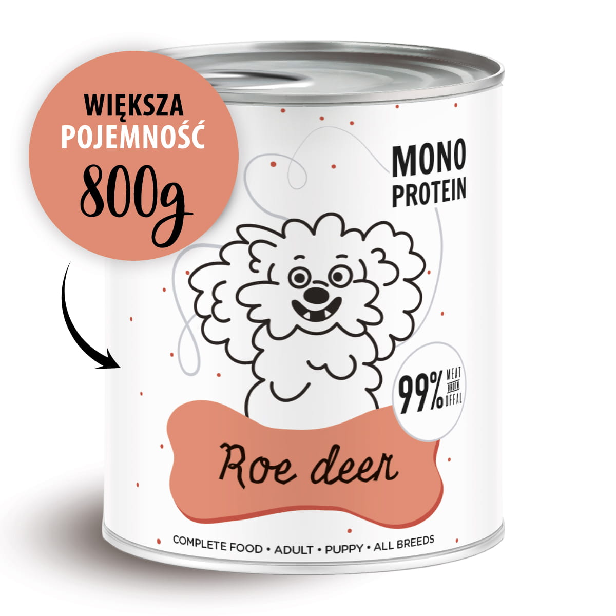 PAKA ZWIERZAKA PEPE MOKRA KARMA DLA PSA SARNA 800G