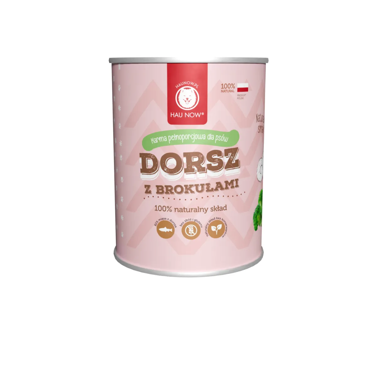 HAUNOW MOKRA KARMA DLA PSA DORSZ Z BROKUŁAMI 400G