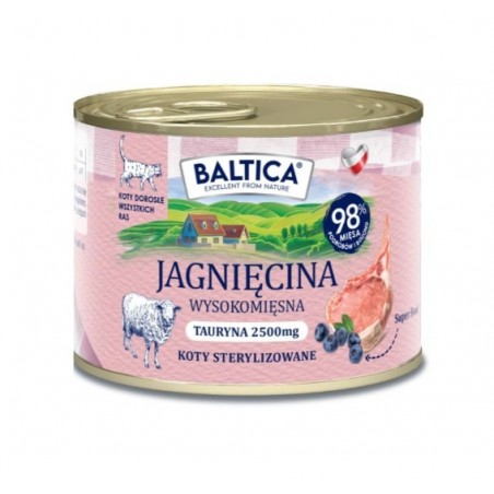 BALTICA KARMA MOKRA KOT DOROSŁY JAGNIĘCINA Z CIELĘCINĄ 185G