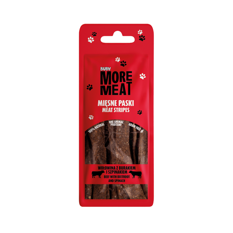 BUBA MORE MEAT PASKI WOŁOWINA BURAK SZPINAK 70G