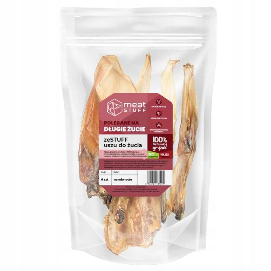 MEATSTUFF GRYZAK DLA PSA ZESTUFF USZU MEAT STUFF DOYPACK 6 SZT.