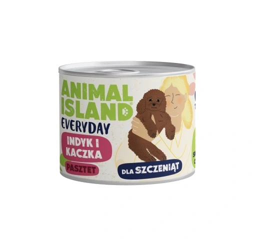 ANIMAL ISLAND MOKRA KARMA DLA PSA EVERYDAY JUNIOR INDYK Z KACZKĄ 185G
