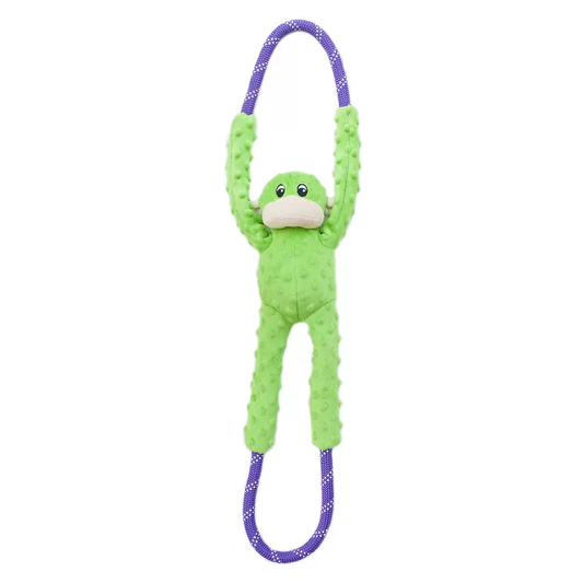 ZIPPY PAWS MONKEY ROPE TUGZ GREEN