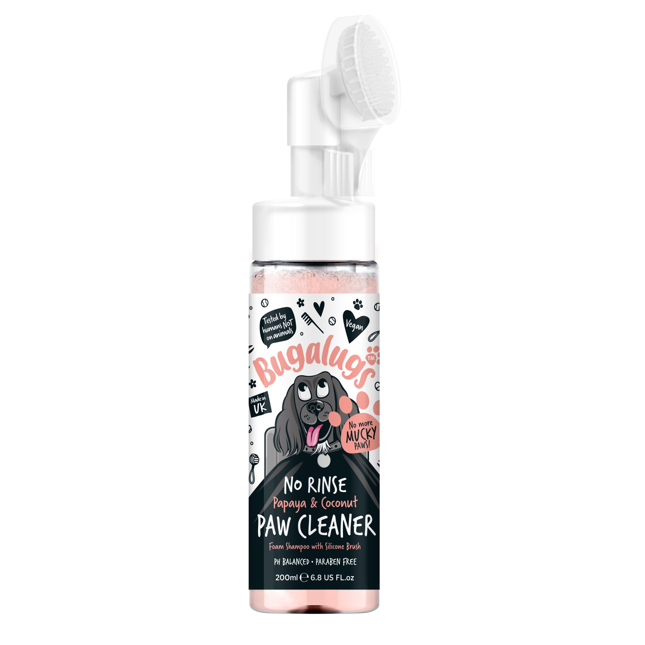 BUGALUGS NO RINSE PAPAYA & COCONUT PAW CLEANER 200ML