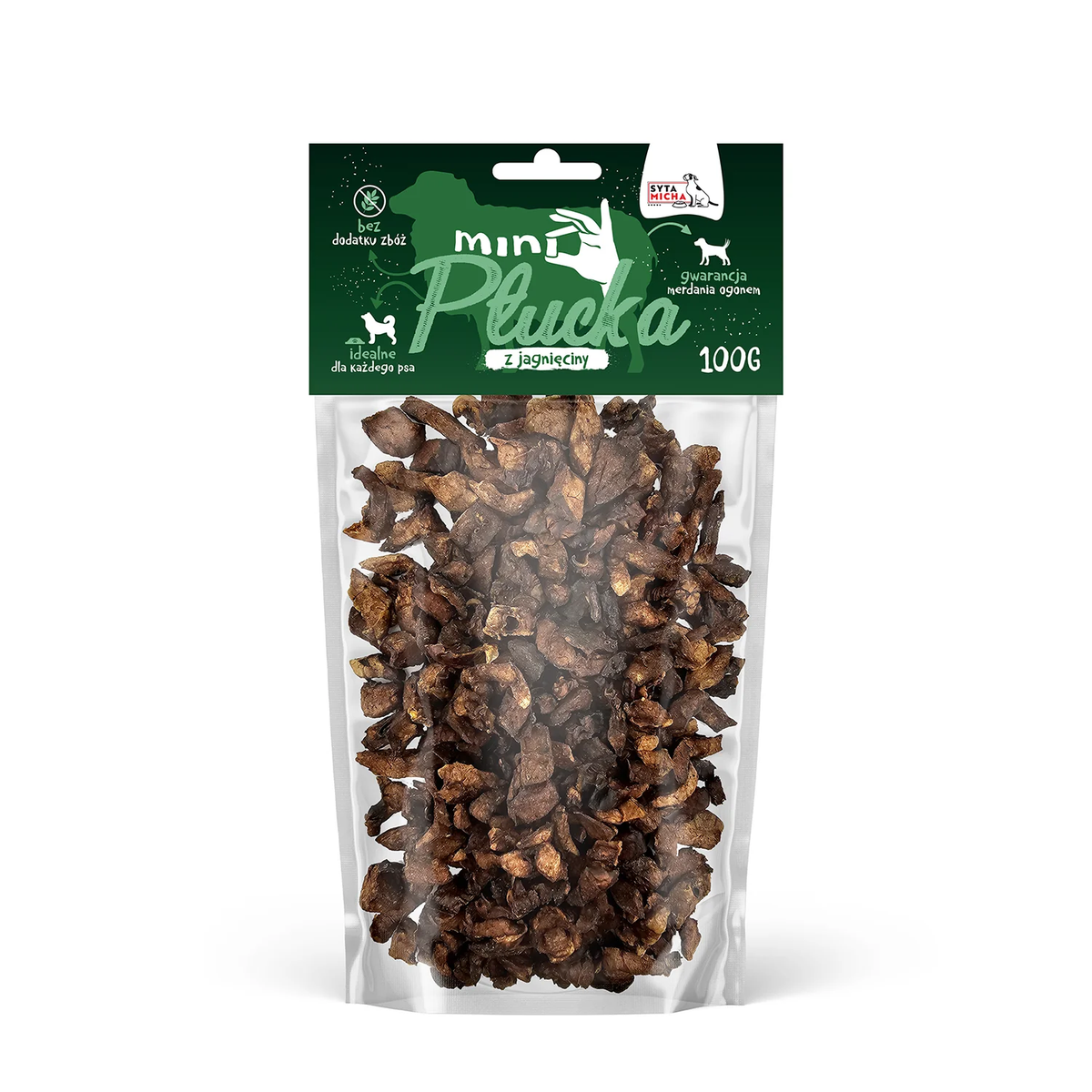 SYTA MICHA PRZYSMAKI DLA PSA MINI PŁUCKA JAGNIĘCE 100G