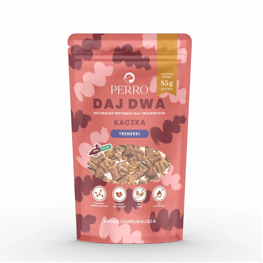 PERRO DAJ DWA PRZYSMAKI DLA PSA KACZKA 85G
