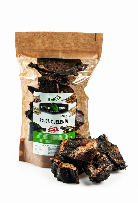 BALTO GRYZAK DLA PSA - PŁUCA JELENIA PREMIUM (OPAK. 100G)