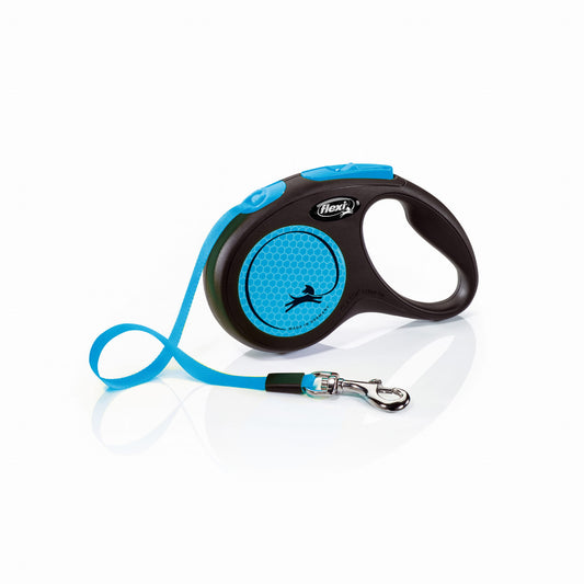 FLEXI NEW NEON S SMYCZ AUTO TAPE 5M NIEBIESKI