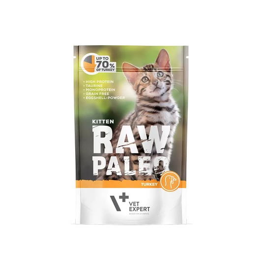 RAW PALEO JUNIOR MOKRA KARMA DLA KOTA TURKEY 100G