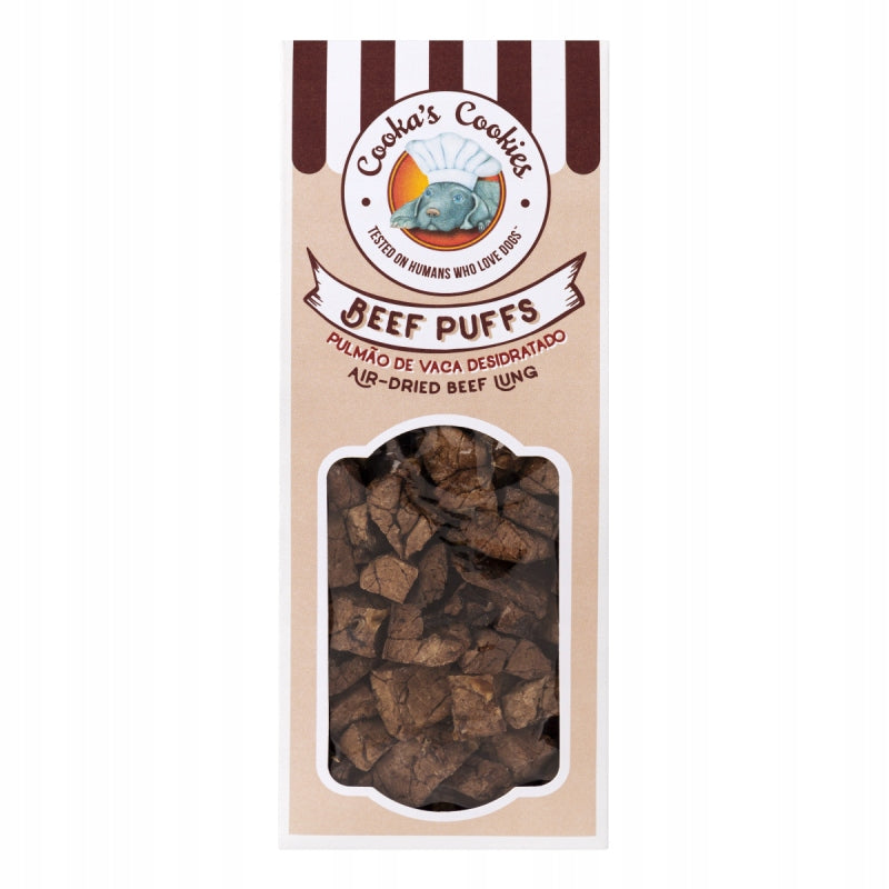 COOKAS COOKIES PRZYSMAKI DLA PSA BEEF PUFFS Z PŁUC WOŁOWYCH 80G