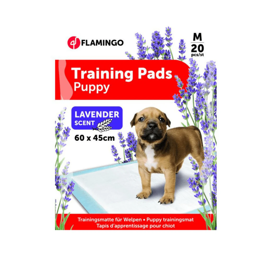 FLAMINGO TRAINING PAD PADY M 20PCS LAVENDER 60X45CM