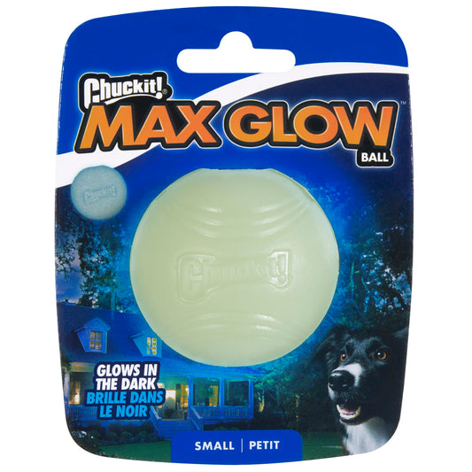CHUCKIT MAX GLOW SMALL 1-PACK  – ŚWIECĄCA PIŁKA DLA MAŁYCH PSÓW