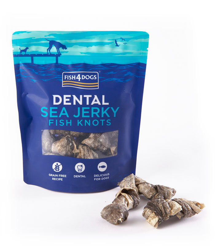 FISH4DOGS DENTAL SEA JERKY PRZYSMAKI DLA PSA FISH KNTOS 115G