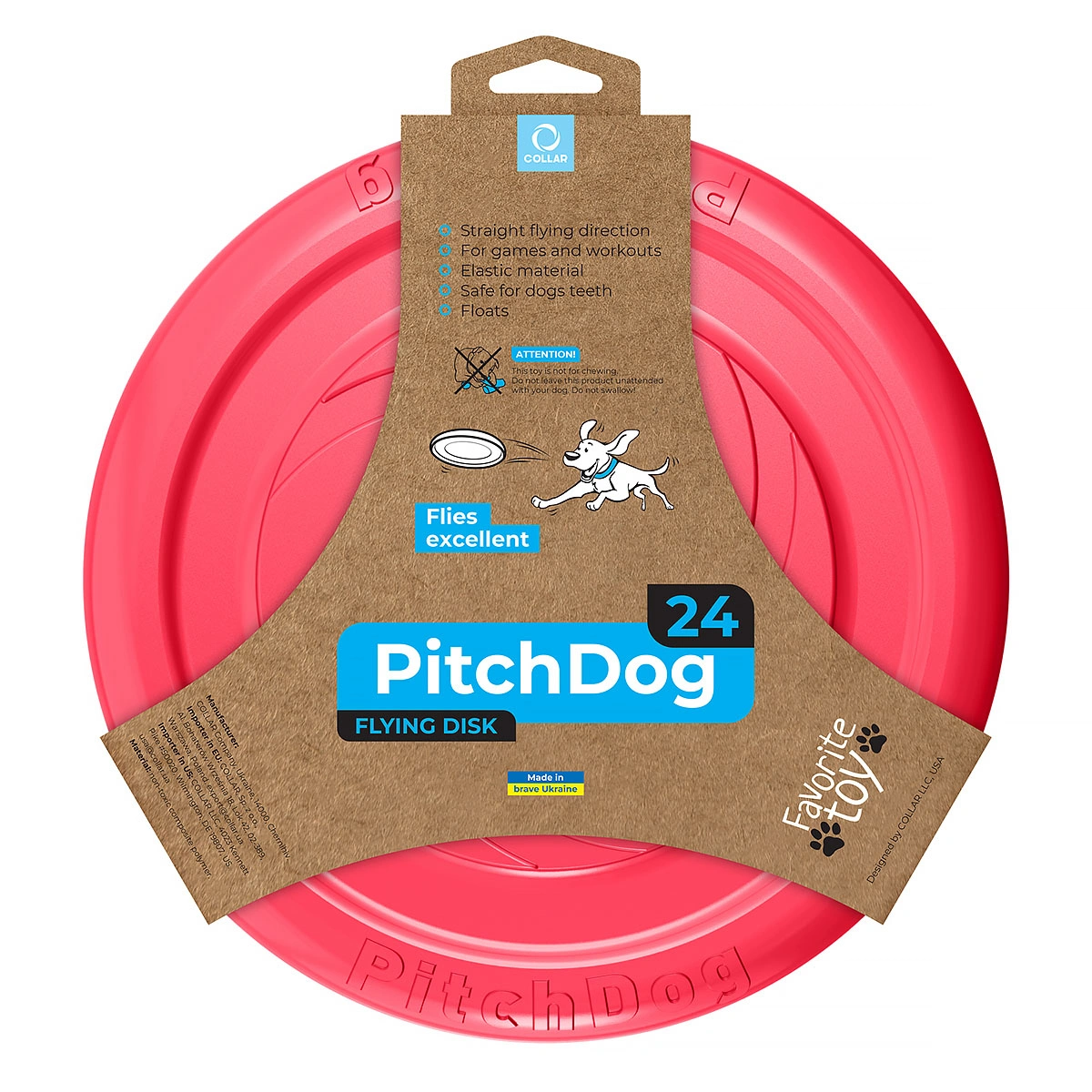 PITCHDOG DYSK 24CM RÓŻOWY