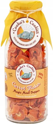 COOKAS COOKIES PRZYSMAKI DLA PSA CARROT FLAKES PŁATKI Z MARCHEWKI 140G