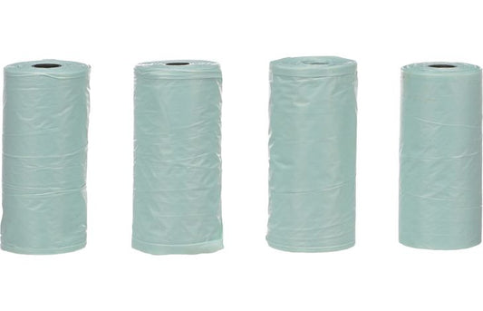 FLAMINGO POOP BAG BASIC PASTEL GREEN 4X15PCS