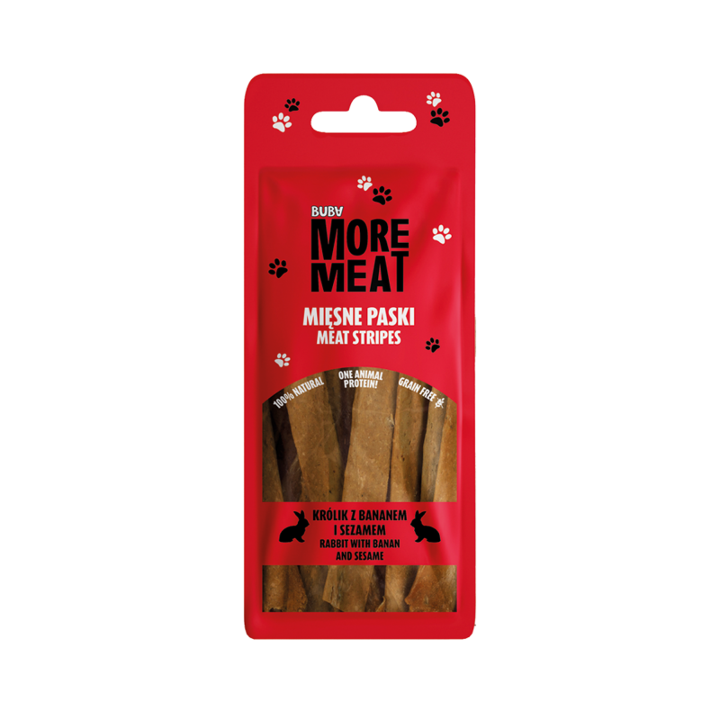 BUBA MORE MEAT PASKI KRÓLIK Z BANANEM I SEZAM 70G