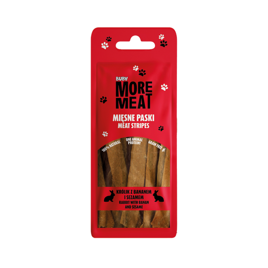 BUBA MORE MEAT PASKI KRÓLIK Z BANANEM I SEZAM 70G