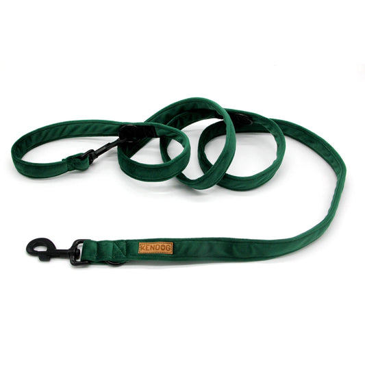 KENDOG SMYCZ PRZEPINANA VELVET GREEN 300CM