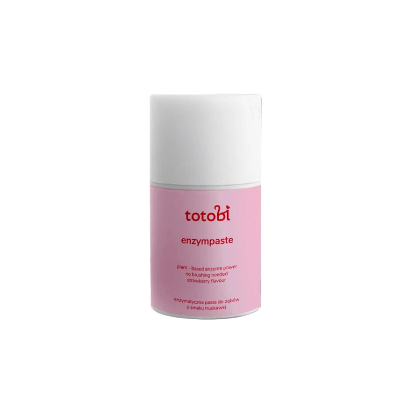 TOTOBI ENZYMATYCZNA PASTA DO ZĘBÓW O SMAKU TRUSKAWKI, 50 ML