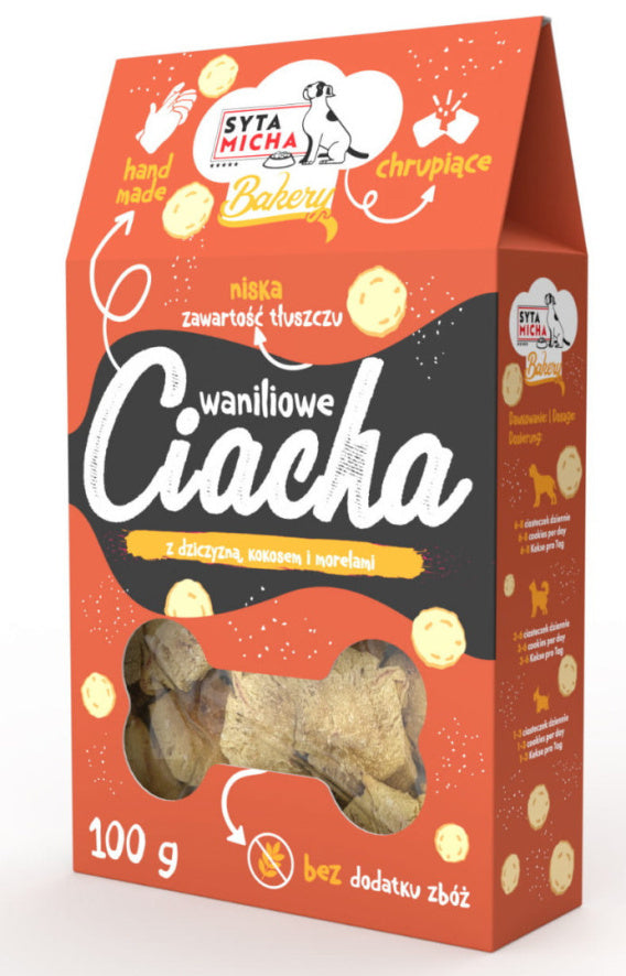 SYTA MICHA BAKERY PRZYSMAKI DLA PSA CIASTKA WANILIOWE 100G