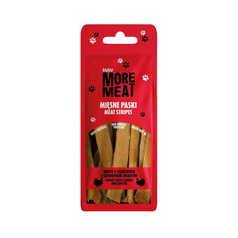 BUBALICIOUS MORE MEAT PASKI INDYK MARCHEW SIEMIĘ 70G