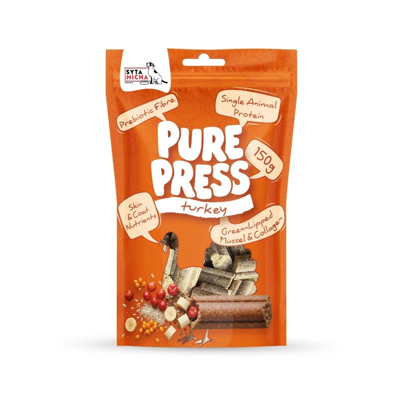 SYTA MICHA PURE PRESS SMACZKI DLA PSA INDYK 150G