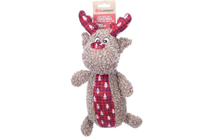FLAMINGO CHRISTMAS TOY KROLA REINDEER BROWN 18X11,5X35CM