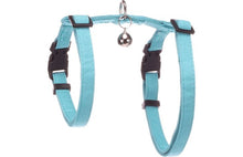 FLAMINGO CAT HARNESS WITH LEASH LOMI LIGHT BLUE 22-36CM 27-46CM 110CM 10MM