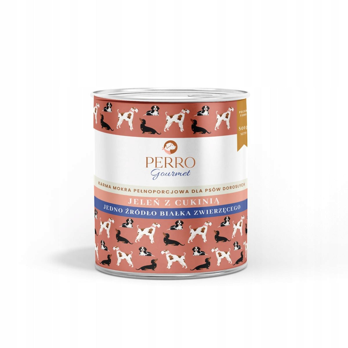 PERRO GOURMET MOKRA KARMA DLA PSA JELEŃ Z CUKINIĄ 800G