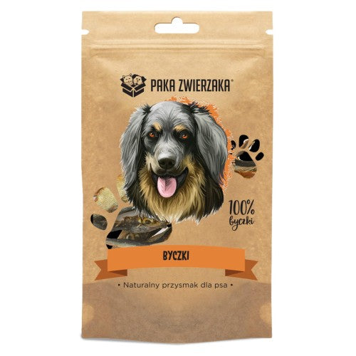 PAKA ZWIERZAKA PRZYSMAKI DLA PSA BYCZKI 60G