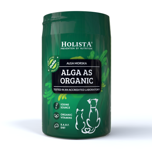 HOLISTA BIO ALGA AS ORGANIC 250G - EKOLOGICZNE ALGI MORSKIE DLA PSA I KOTA