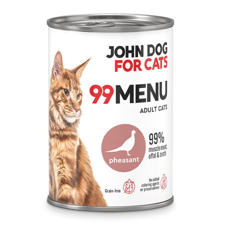 JOHN DOG 99MENU MOKRA KARMA KOT BAŻANT 400G