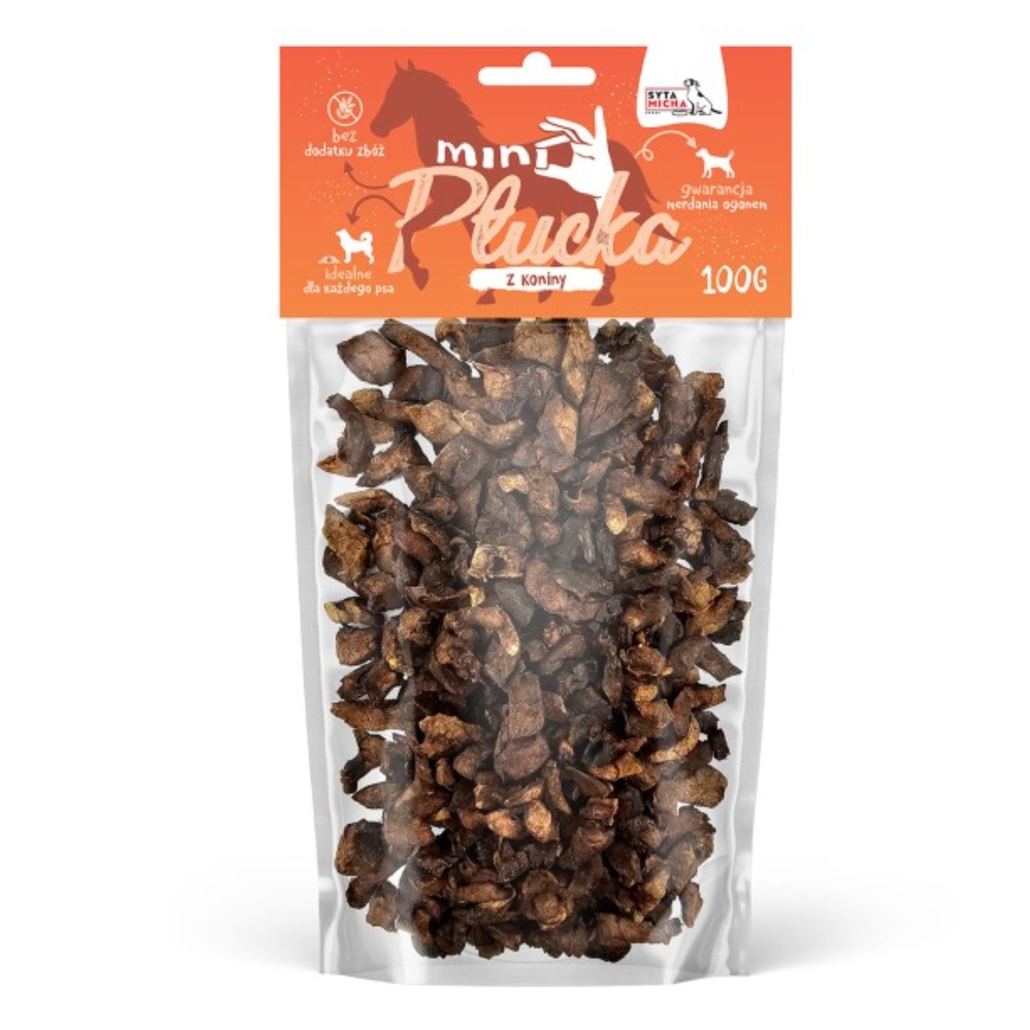 SYTA MICHA PRZYSMAKI DLA PSA MINI PŁUCKA KOŃSKIE 100G