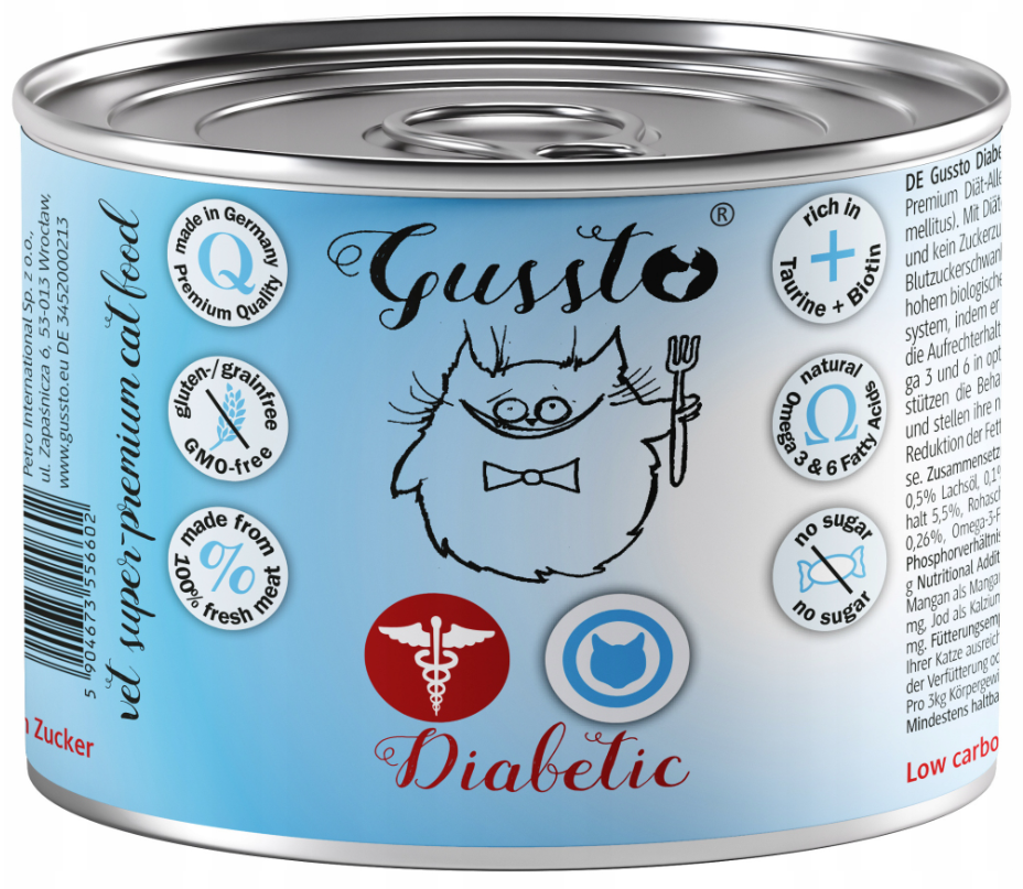 GUSSTO MOKRA KARMA KOT DIABETIC 200G
