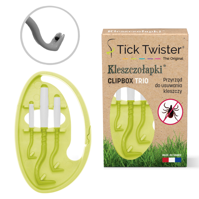 TICK TWISTER KLESZCZOŁAPKI CLIPBOX, ZIELONE