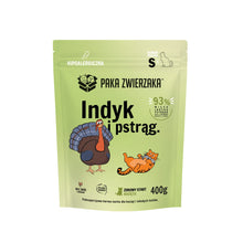 PAKA ZWIERZAKA KITTEN SUCHA KARMA KOT INDYK I PSTRĄG 400G